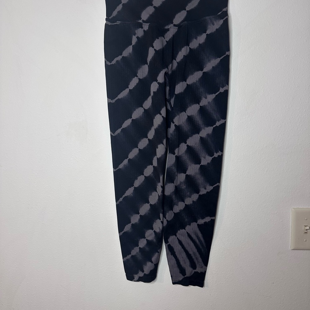 Black Tie-Dye Leggings